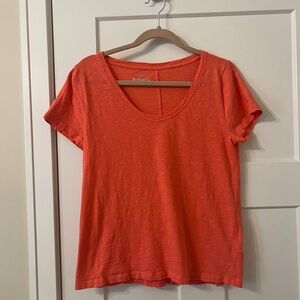 J. Crew Coral Short Sleeve Tee